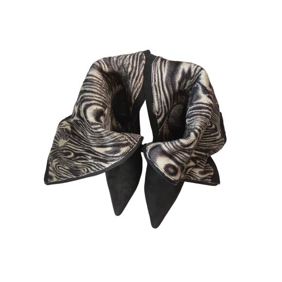 Bakers Rachel Boots Black Suede Upper Knee High Pointed Toe Women's Size 7 - Picture 5 of 7